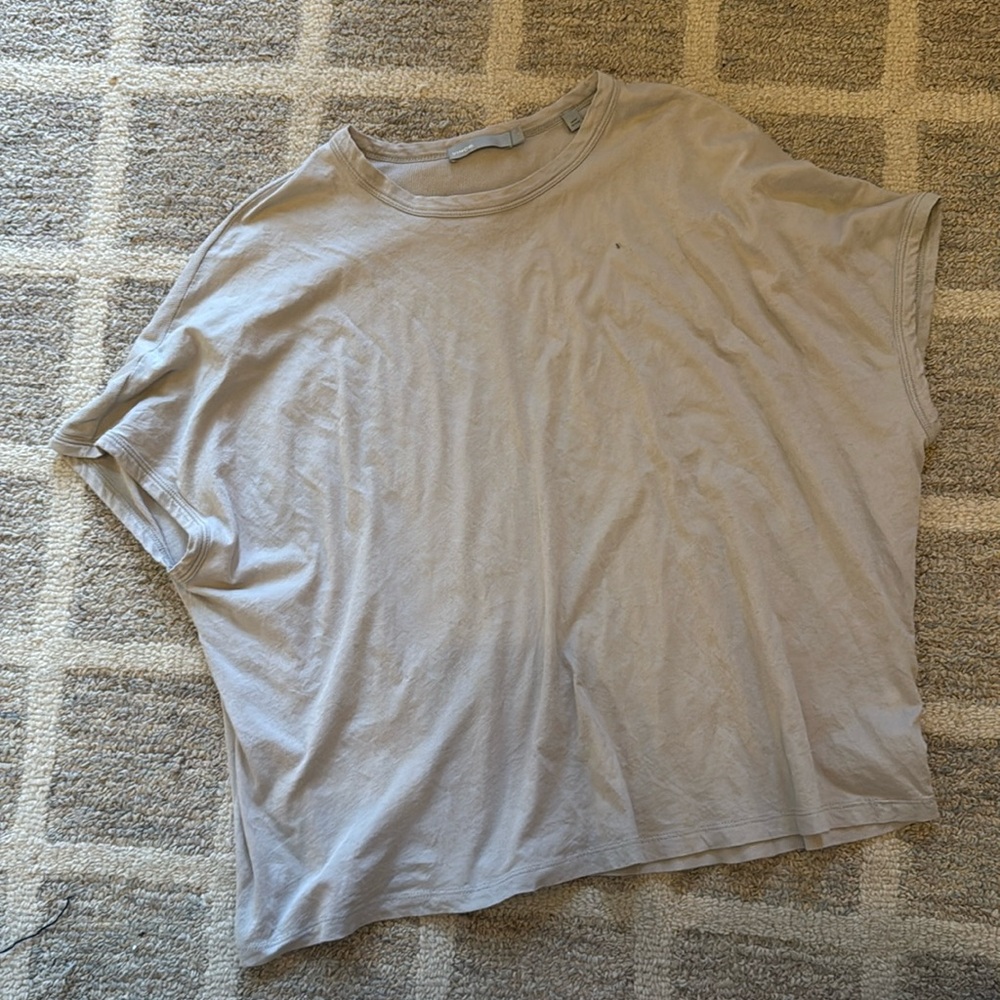 Vince Ribbed Short Sleeve Tee